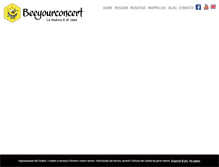 Tablet Screenshot of beeyourconcert.com